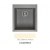 Zlewozmywak Elleci QUADRA 100 Granitek G62 bianco antico LGQ10062